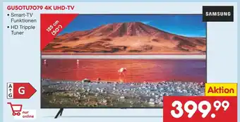 Netto Marken-Discount Samsung GU50TU7079 4K UHD TV Angebot