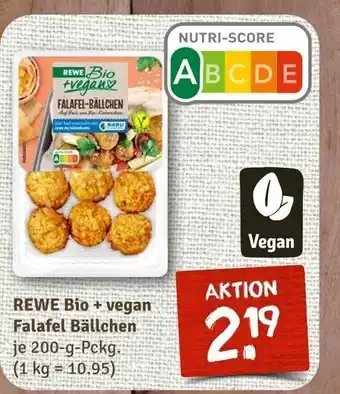 nahkauf REWE Bio + vegan Falafel Bällchen je 200-g-Pckg. Angebot