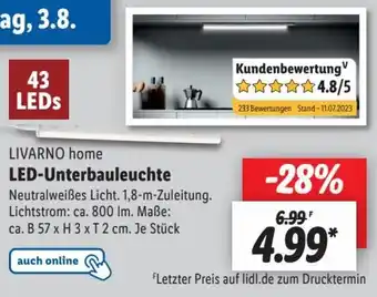 Lidl LIVARNO home LED-Unterbauleuchte Angebot