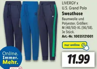 Lidl LIVERGY X U.S. Grand Polo Sweathose Angebot