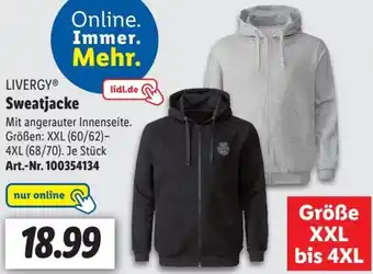 Lidl LIVERGYⓇ Sweatjacke Angebot