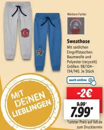 Lidl Sweathose Angebot