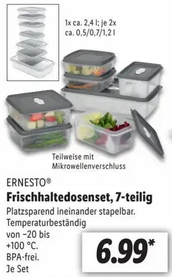 Lidl ERNESTO Frischhaltedosenset, 7-teilig Angebot