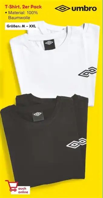 Netto Marken-Discount Umbro T-Shirt, 2er Pack Angebot