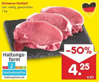 Netto Marken-Discount Schweine Kotelett 1kg Angebot