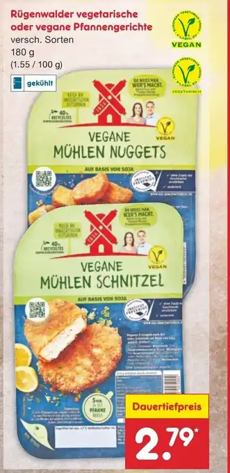 Netto Marken-Discount Rügenwalder vegetarische oder vegane Pfannengerichte 180g Angebot