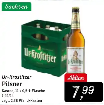 KONSUM Ur-Krostitzer Pilsner 11*500ml Angebot