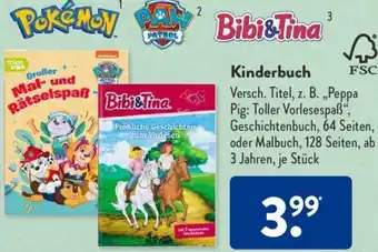 Aldi Süd Paw Patrol/ Bibi&Tina Kinderbuch Angebot