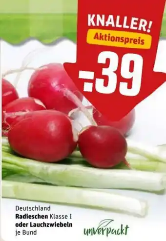 REWE Kaufpark Radieschen oder Lauchzwiebeln Angebot