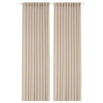 IKEA Rosenrobinia gardinenstore/paar beige 145x300 cm Angebot