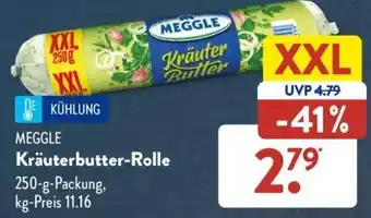 Aldi Süd MEGGLE Kräuterbutter-Rolle 250-g-Packung Angebot