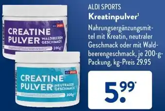 Aldi Süd ALDI SPORTS Kreatinpulver 200-g-Packung Angebot