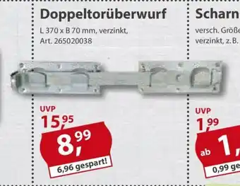 Sonderpreis Baumarkt Doppeltorüberwurf Angebot