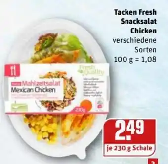 REWE Kaufpark Tacken Snacksalat Chicken 230g Angebot