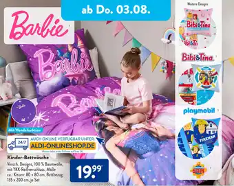 Aldi Süd Kinder-Bettwäsche Angebot