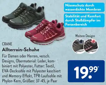 Aldi Süd CRANE Allterrain-Schuhe Angebot