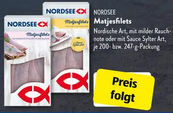 Aldi Süd NORDSEE Matjesfilets 200-247 g Packung Angebot