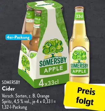 Aldi Süd SOMERSBY Cider 1,32 L Packung Angebot