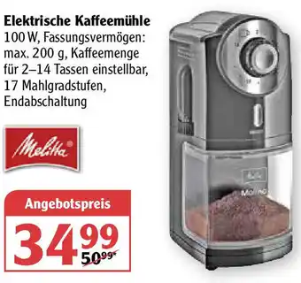 Globus Melitta Elektrische Kaffeemühle Angebot