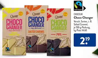 Aldi Süd CHOCEUR Choco Changer 150-g-Packung Angebot