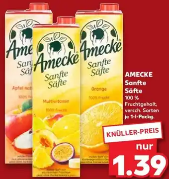 Kaufland AMECKE Sanfte Säfte 1 L Packg. Angebot