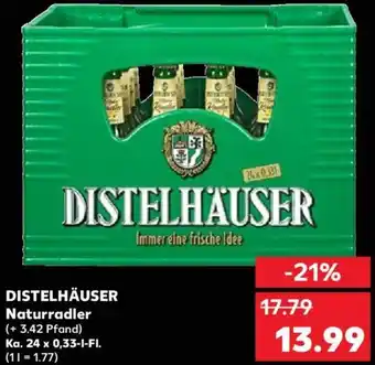 Kaufland DISTELHÄUSER Naturradler Ka. 24x0,33 L-Fl. Angebot