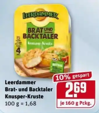 REWE Kaufpark Leerdammer Brat und Backtaler Knusper-Kruste 160g Angebot