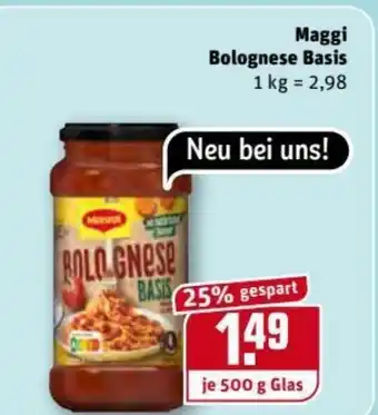 REWE Kaufpark Maggi Bolognese Basis 500g Angebot