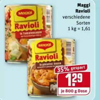 REWE Kaufpark Maggi Ravioli 800g Angebot