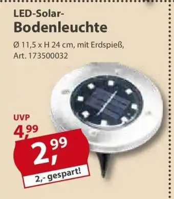 Sonderpreis Baumarkt LED-Solar- Bodenleuchte Angebot