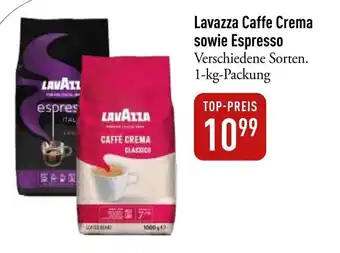 Galeria Markthalle Lavazza Caffe Crema sowie Espresso Verschiedene Sorten. 1-kg-Packung Angebot