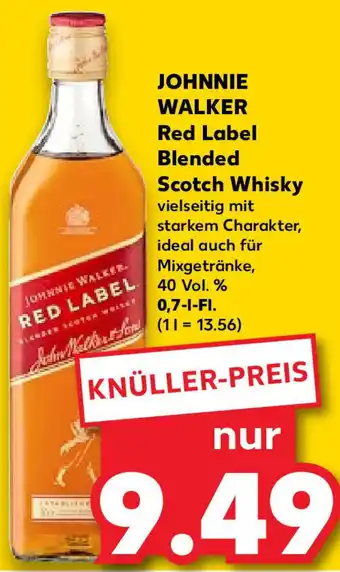 Kaufland JOHNNIE WALKER Red Label Blended Scotch Whisky 0,7 L-Fl. Angebot