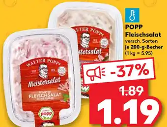 Kaufland Popp Fleischsalat 200 g Becher Angebot