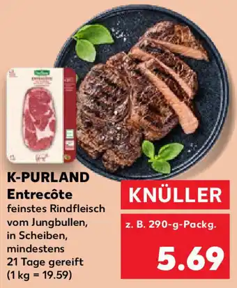 Kaufland K-PURLAND Entrecôte 290 g Packg. Angebot