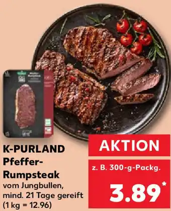 Kaufland K-PURLAND Pfeffer-Rumpsteak 300 g Packg. Angebot