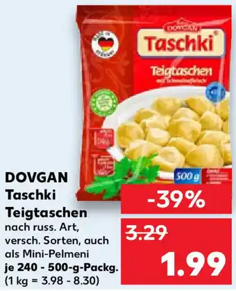 Kaufland DOVGAN Taschki Teigtaschen 240 -500-g-Packg. Angebot