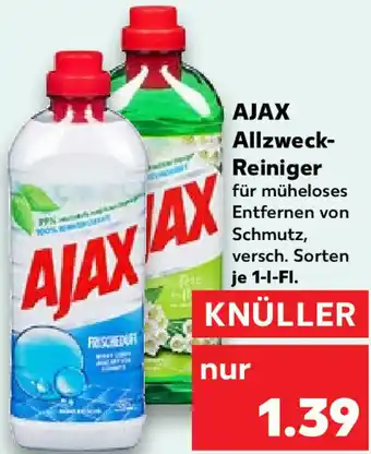 Kaufland AJAX Allzweck Reiniger 1 L-Fl. Angebot