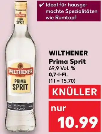 Kaufland WILTHENER Prima Sprit 0,7 L-Fl. Angebot