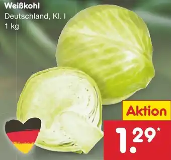 Netto Marken-Discount Weißkohl 1 kg Angebot