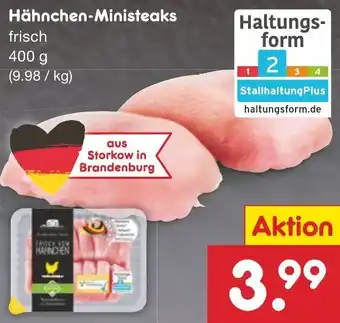 Netto Marken-Discount Hähnchen-Ministeaks 400 g Angebot