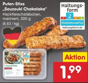 Netto Marken-Discount Puten-Stixs ,,Souzouki Chakalaka" 300 g Angebot