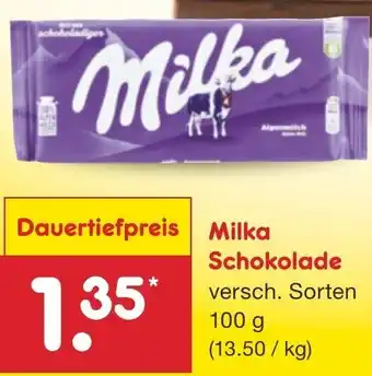 Netto Marken-Discount Milka Schokolade 100 g Angebot