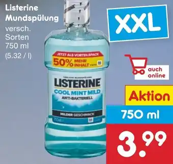 Netto Marken-Discount Listerine Mundspülung 750 ml Angebot