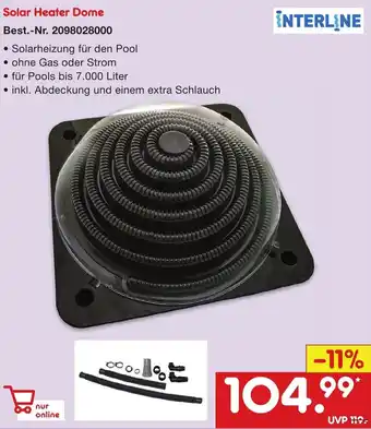 Netto Marken-Discount Interline Solar Heater Dome Angebot