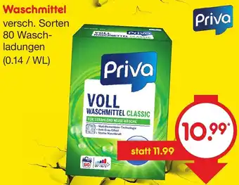 Netto Marken-Discount Priva Waschmittel 80 Waschladungen Angebot