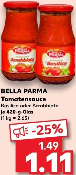 Kaufland BELLA PARMA Tomatensauce 420-g-Glas Angebot