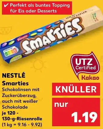 Kaufland NESTLÉ Smarties 120-130 g Riesenrolle Angebot