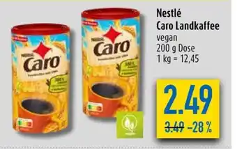 diska Nestlé Caro Landkaffee vegan 200g Angebot