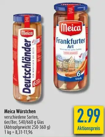 diska Meica Würstchen 540/660g Angebot