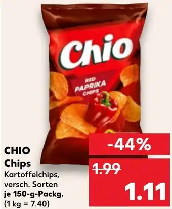 Kaufland CHIO Chips Kartoffelchips 150-g-Packg. Angebot